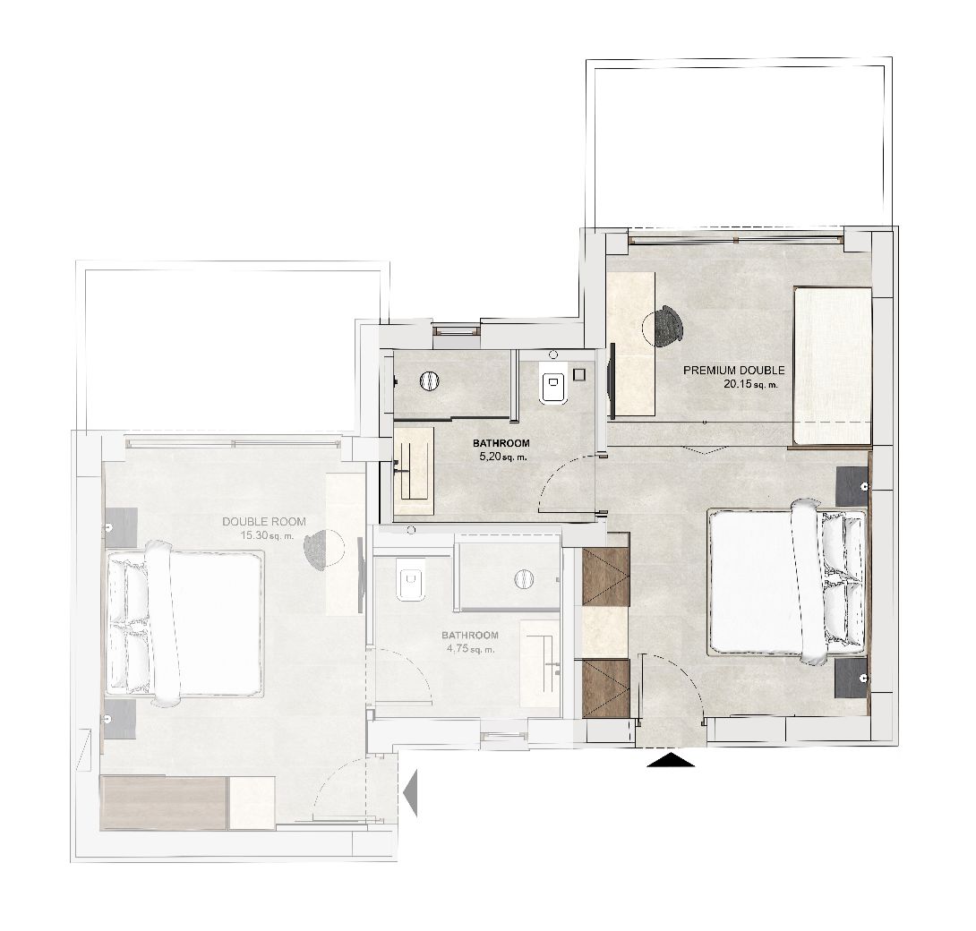 Double Room top view B