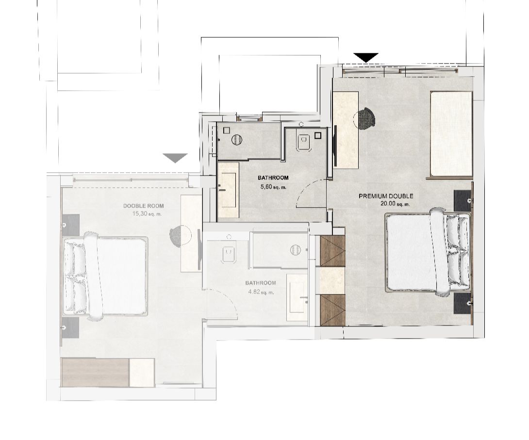 Double Room top view