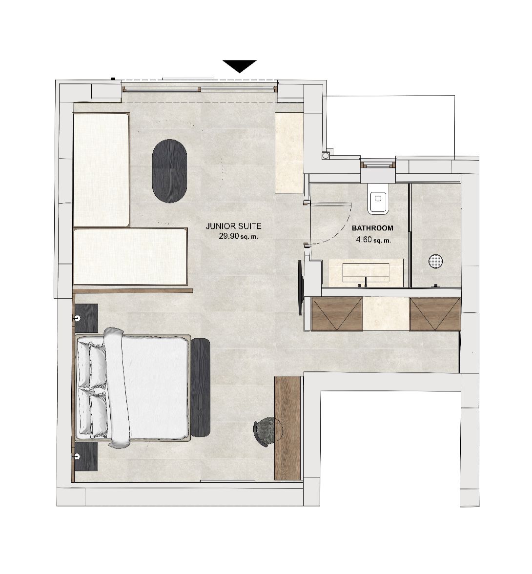 JUNIOR-SUITE top view
