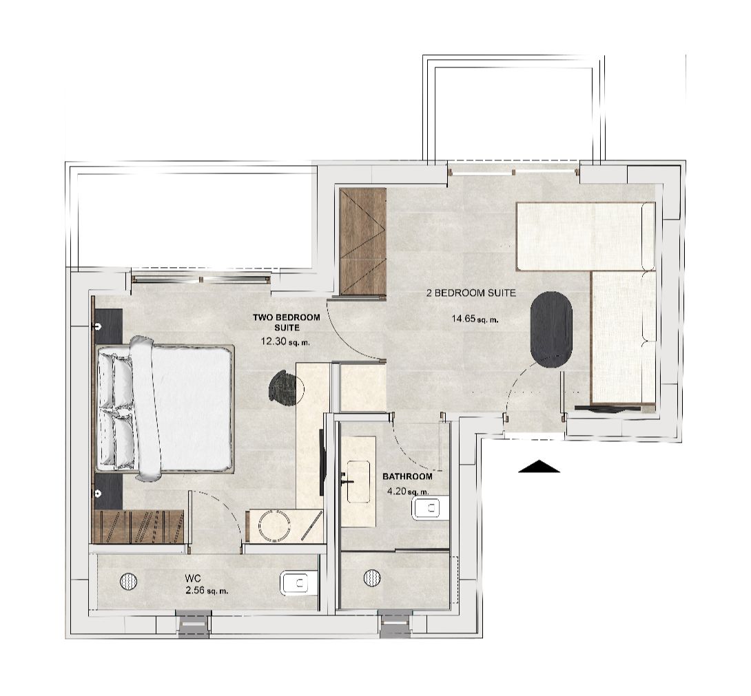 Double Room top view B